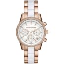 Michael Kors Ladies RITZ Two-Tone Rose Gold Watch - MK6324